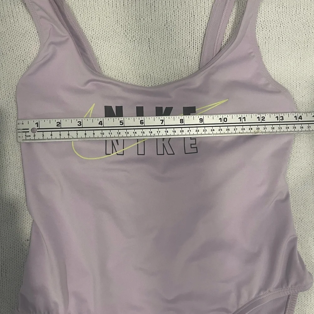 Nike Icon lilac logo One-Piece Swimsuit women’s large - Picture 8 of 11